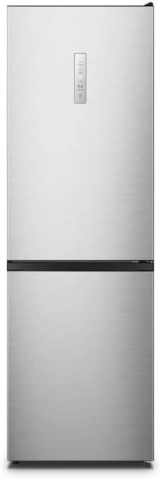Hisense RB390N4CCD1 combi-koelkast, totaal vorstvrij, roestvrij staal, 1,86 x 60 cm, energieklasse D, 304 l
