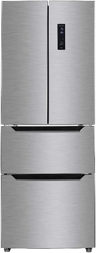 Wolkenstein FD351.4A++NF IX Stand dubbeldeurs Kombination French Door, 63,5 cm breit, 320 L, NoFrost, Touch Control, Supergefrieren, Edelstahl, wit