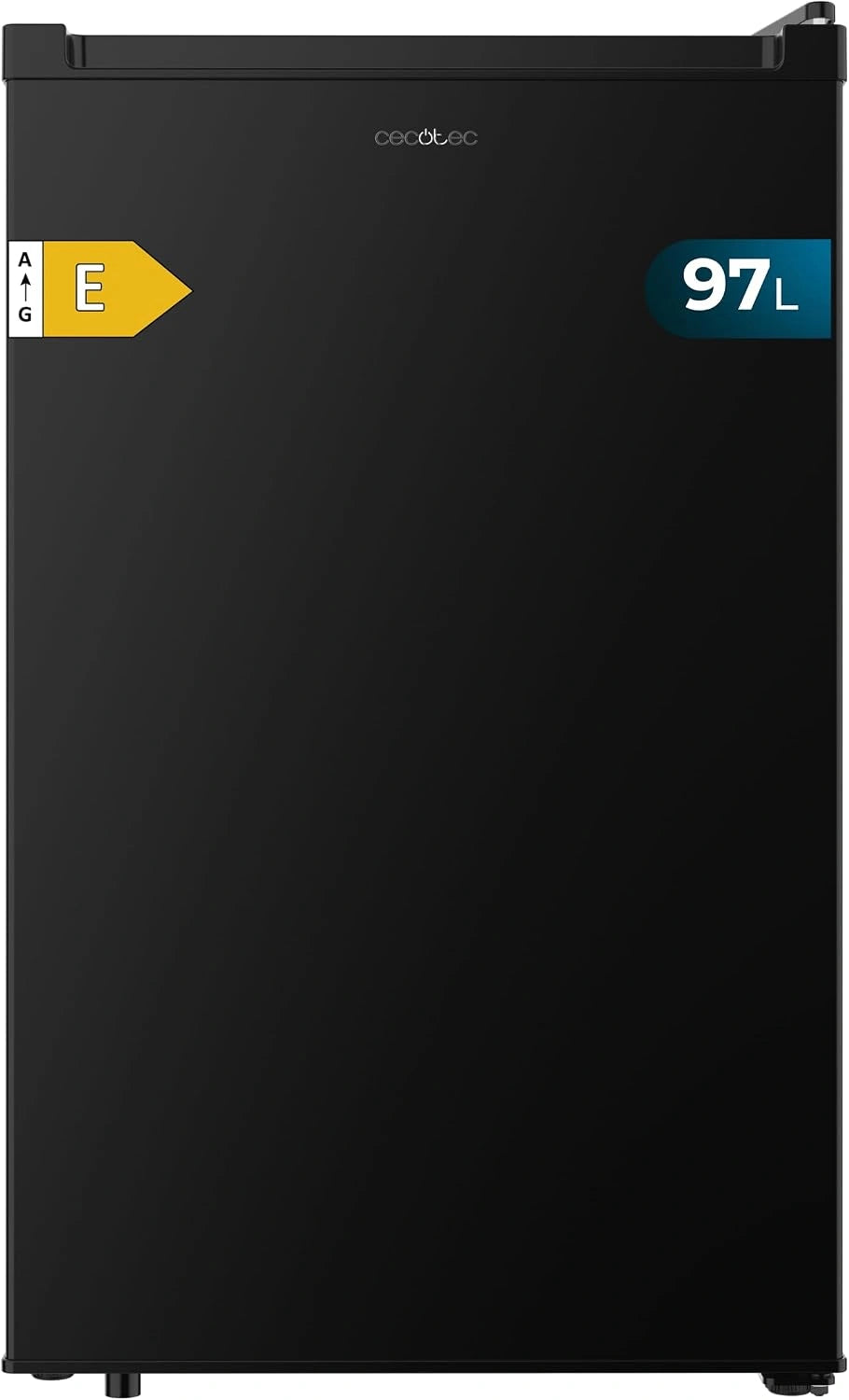 Cecotec Bolero CoolMarket TF 97 zwart tafelvriesvak, 97 l, energie-efficiëntieklasse E, compact ontwerp, omkeerbare deur, 3 laden