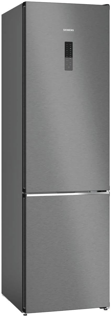 Siemens KG39NAXCF, Vrijstaand, Koel-vriescombinatie, Zwart, vorstvrij, Energieklasse: C, 60 cm breed