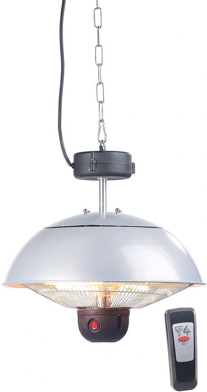 Semptec Urban Survival Technology infrarood plafondheater met afstandsbediening, 800-2000 W, led, IP24, zilver/wit
