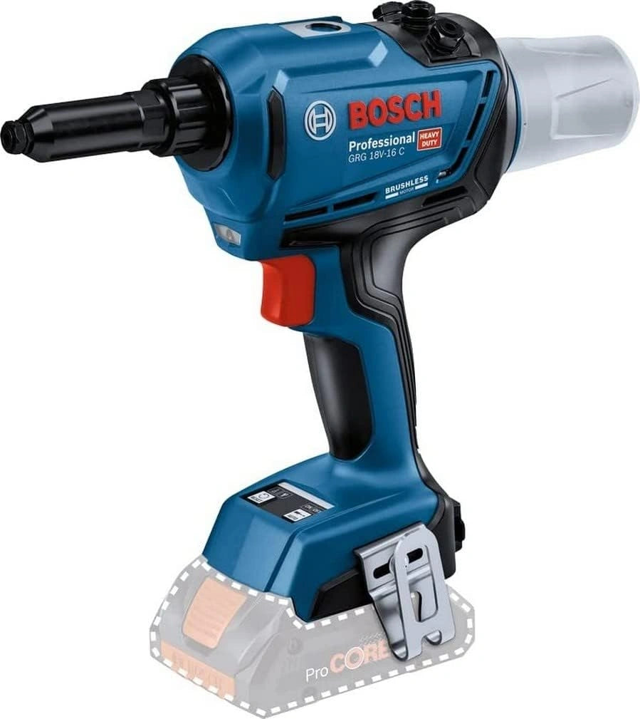 Bosch Professional 18V System accublindklinknageltang GRG 18V-16 C (trekkracht max. 16.000 N, slaglengte 25 mm, zonder accu's en oplader