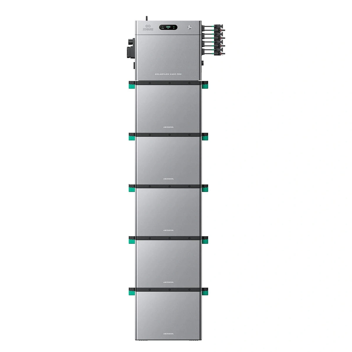 Zendure SF2400 Pro Zonne-energiecentrale voor op Het Balon, met 5 AB3000L, zilver