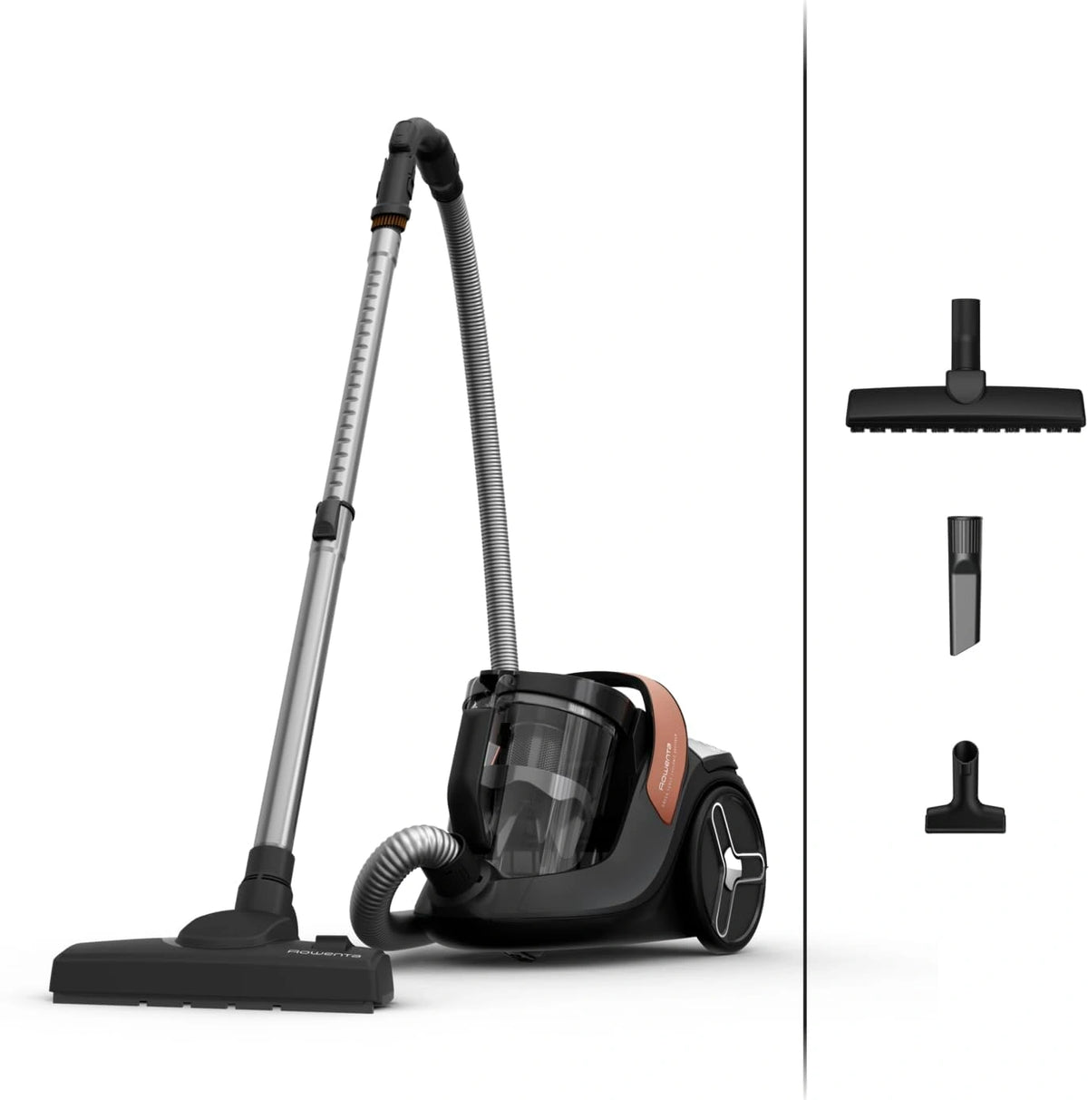 Rowenta RO7C30 Force Cyclonic Effitech stofzuiger zonder zak, parketborstel, wit