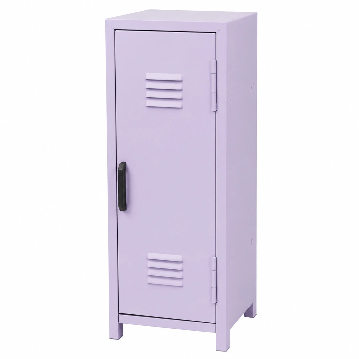 Violetter Schreibtisch-Organizer für Mädchen mit Schließfach und Dekoration