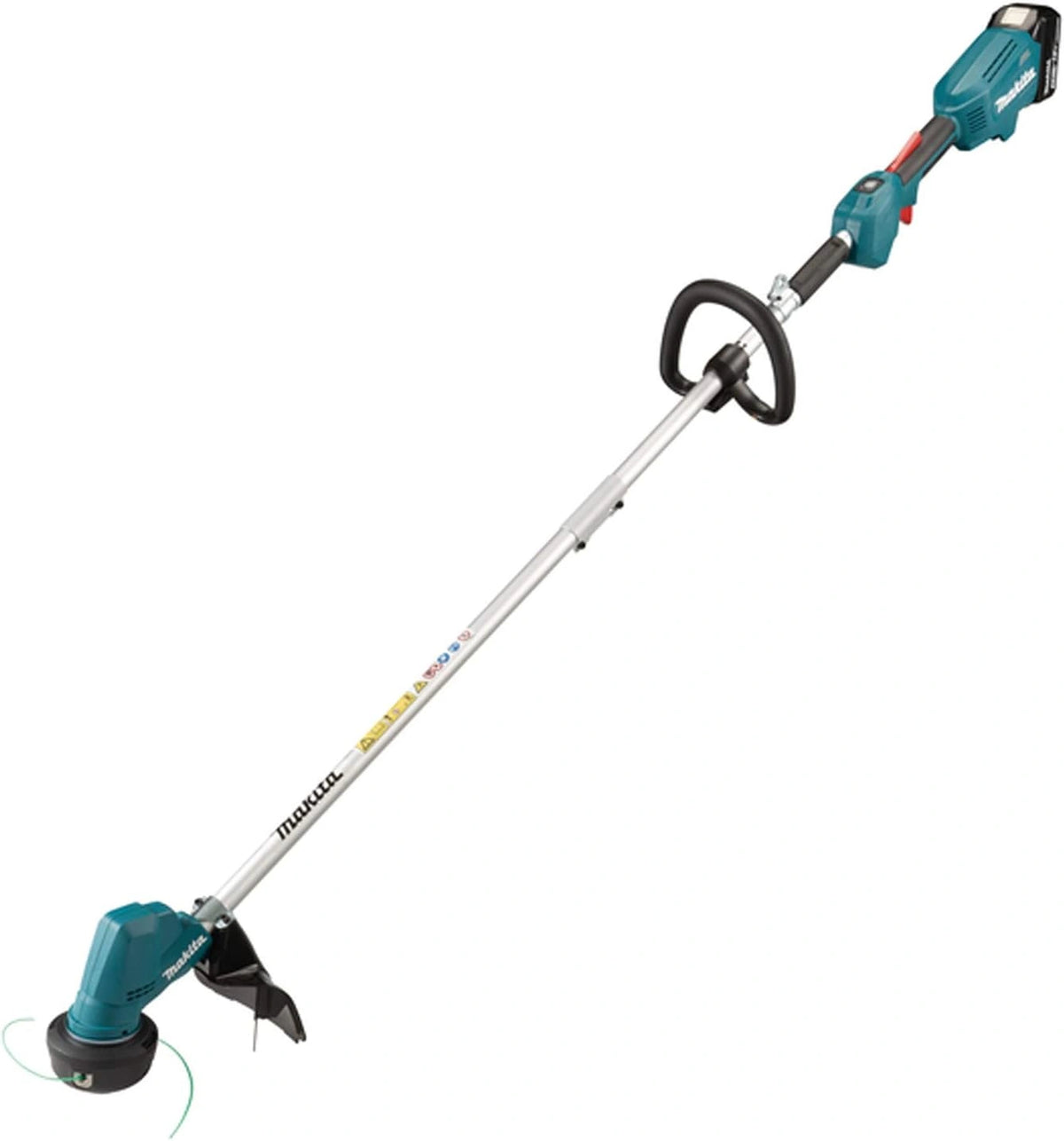 Makita DUR192LRT Accu-grastrimmer, 18 V/5,0 Ah, 1 accu + oplader, petrol, zilver