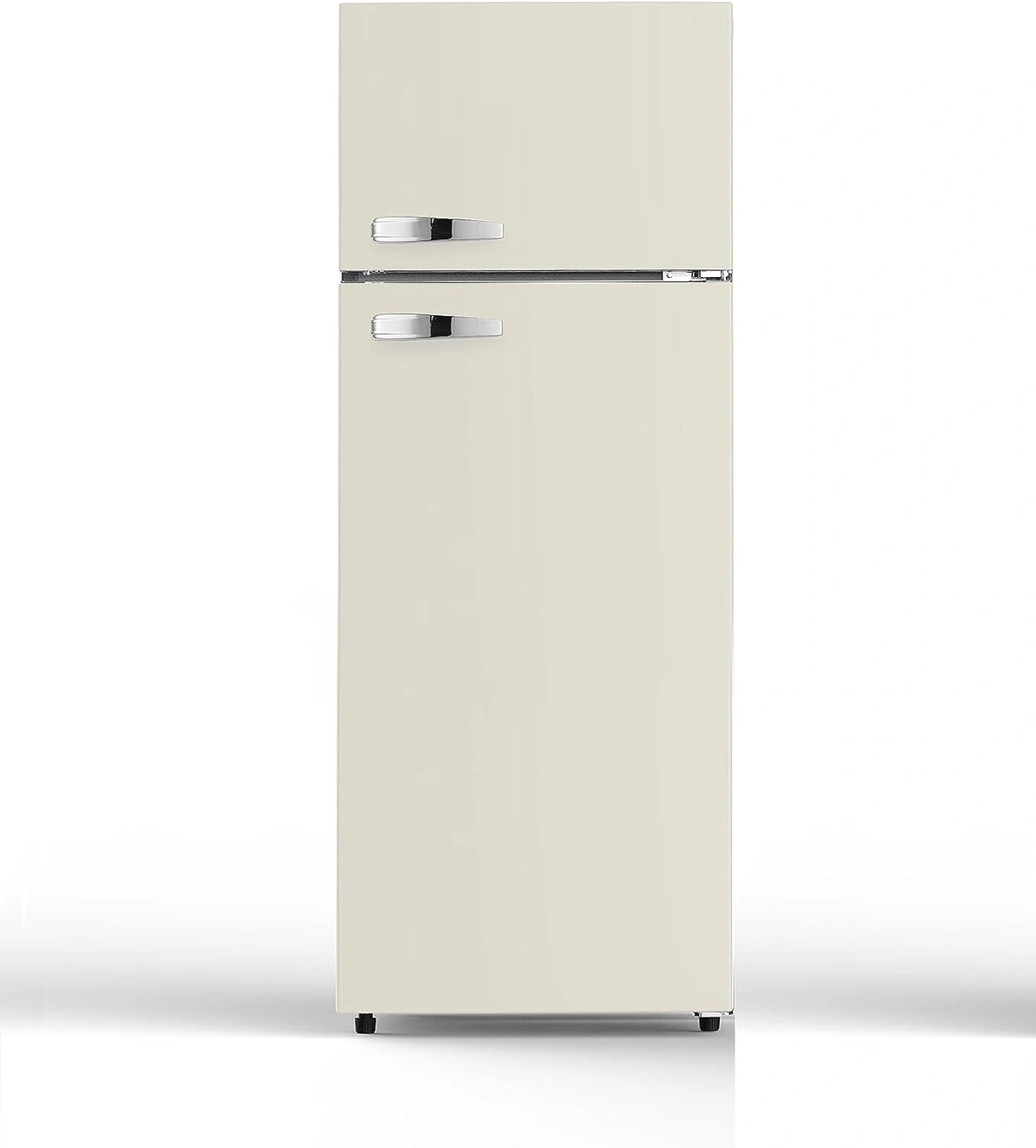 PKM GK210-2 CR koel-vriescombinatie crème 208 L/145 cm/48 liter 4 sterren vriesvak/41 dB/vrijstaand
