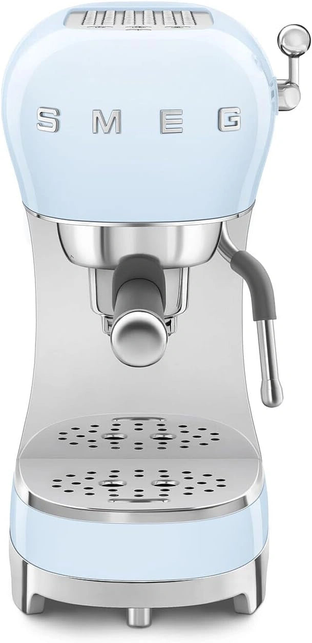 Smeg, Espressomachine ECF02PBEU, cappuccino-stoomfunctie, thermoblok, grote bekerbehuizing en dubbele koffiefunctie, 1 l watertank