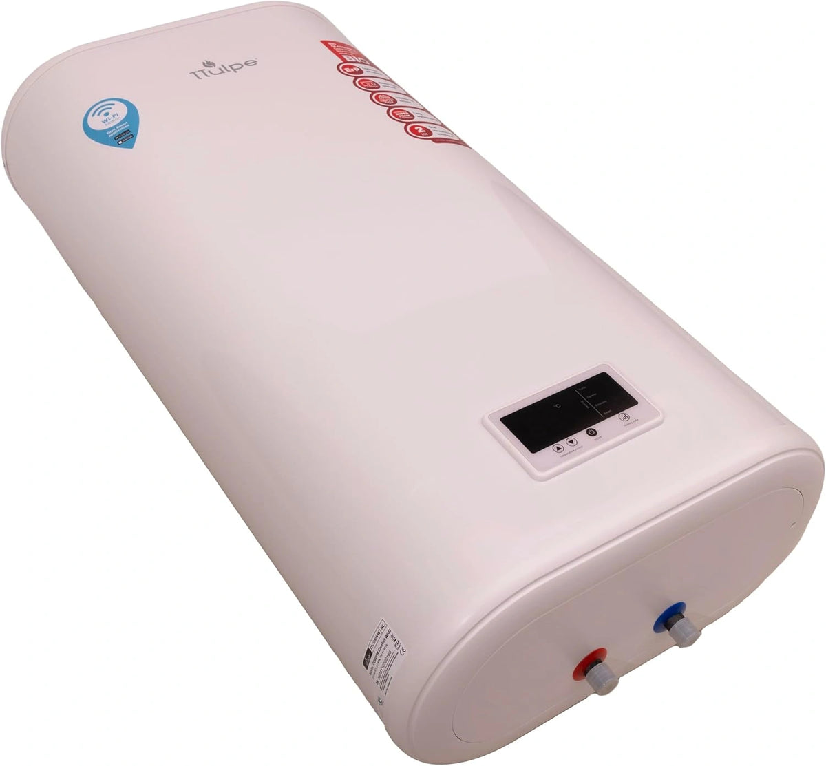 TTulpe Comfort 80-V 80 liter platte boiler verticaal wifi, wit