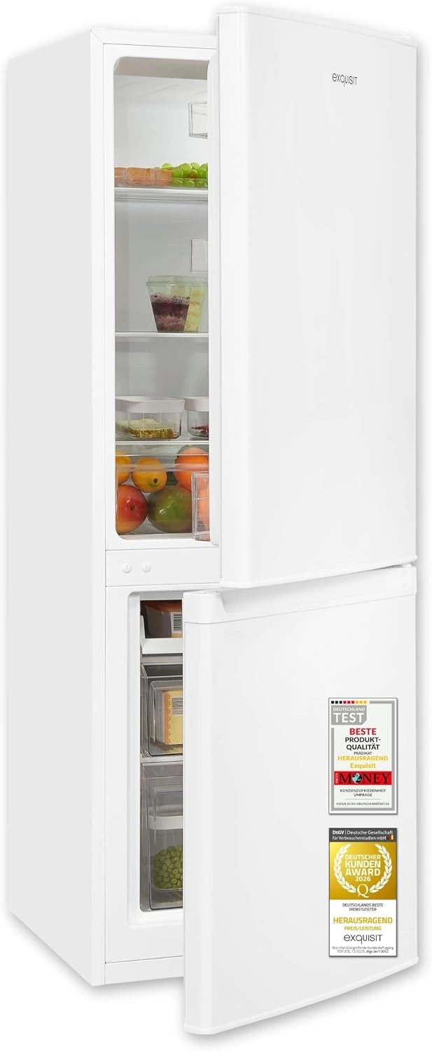 Exquisit Koel- en vriescombinatie KGC5232-60-E-040E wit