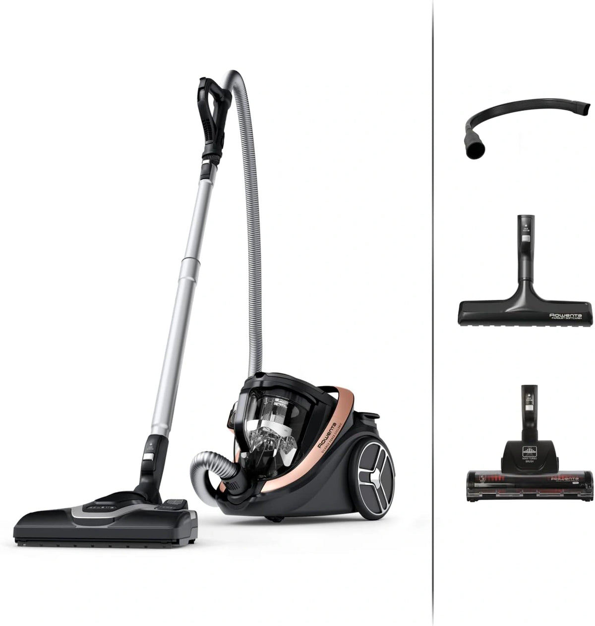 Rowenta Silence Force Effitech stofzuiger zonder zak, 59 dB(A) RO7954, zwart