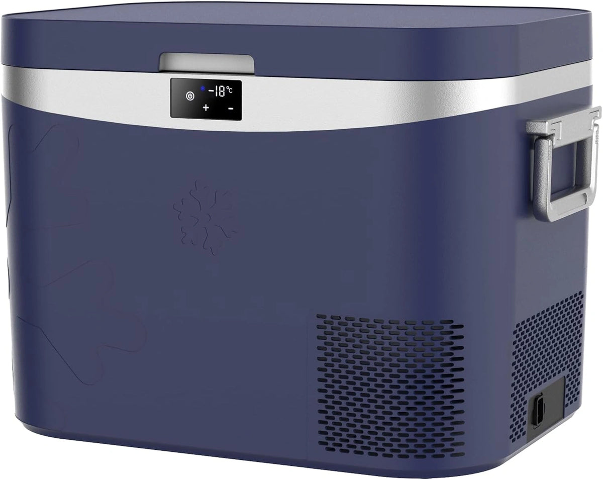 BINGI Compressorkoelbox, 18 l, mini-draagbare elektrische koelkast, 12/24 V DC, elektrische vriezer, draagbare vriezer voor auto, vrachtwagen