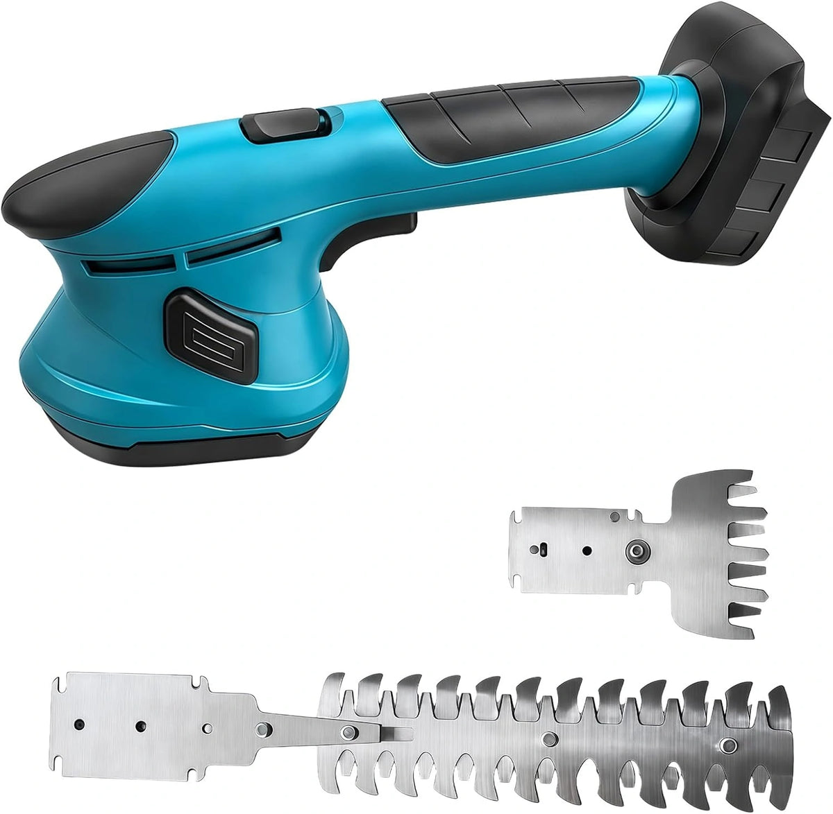 Grasschaar, accu, 2-in-1 graskantenschaar, heggenschaar, klein, compatibel met Makita 18V-21V elektrische grasschaar