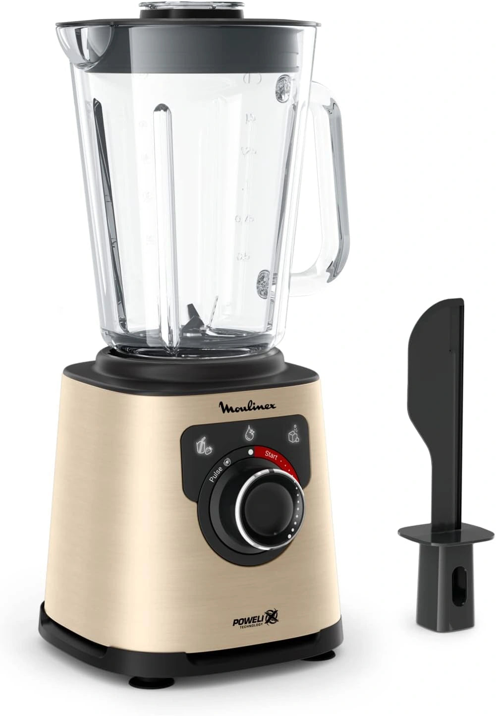 Moulinex PerfectMix Elektrische mixer, 1200 W, nuttige inhoud 1,5 l, zwart
