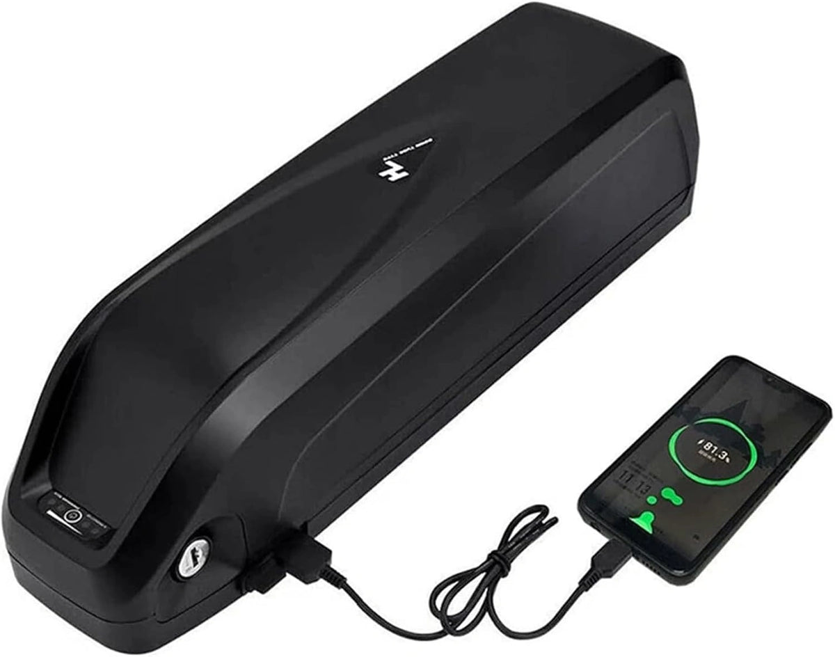 Ebike-accu 48V 52V 20Ah 25Ah 30Ah met oplader USB-poort Lithium 48V 52V 20Ah 25Ah 30Ah Elektrische fietsaccu 4-pins basisplaat voor 1000W 750W 500W