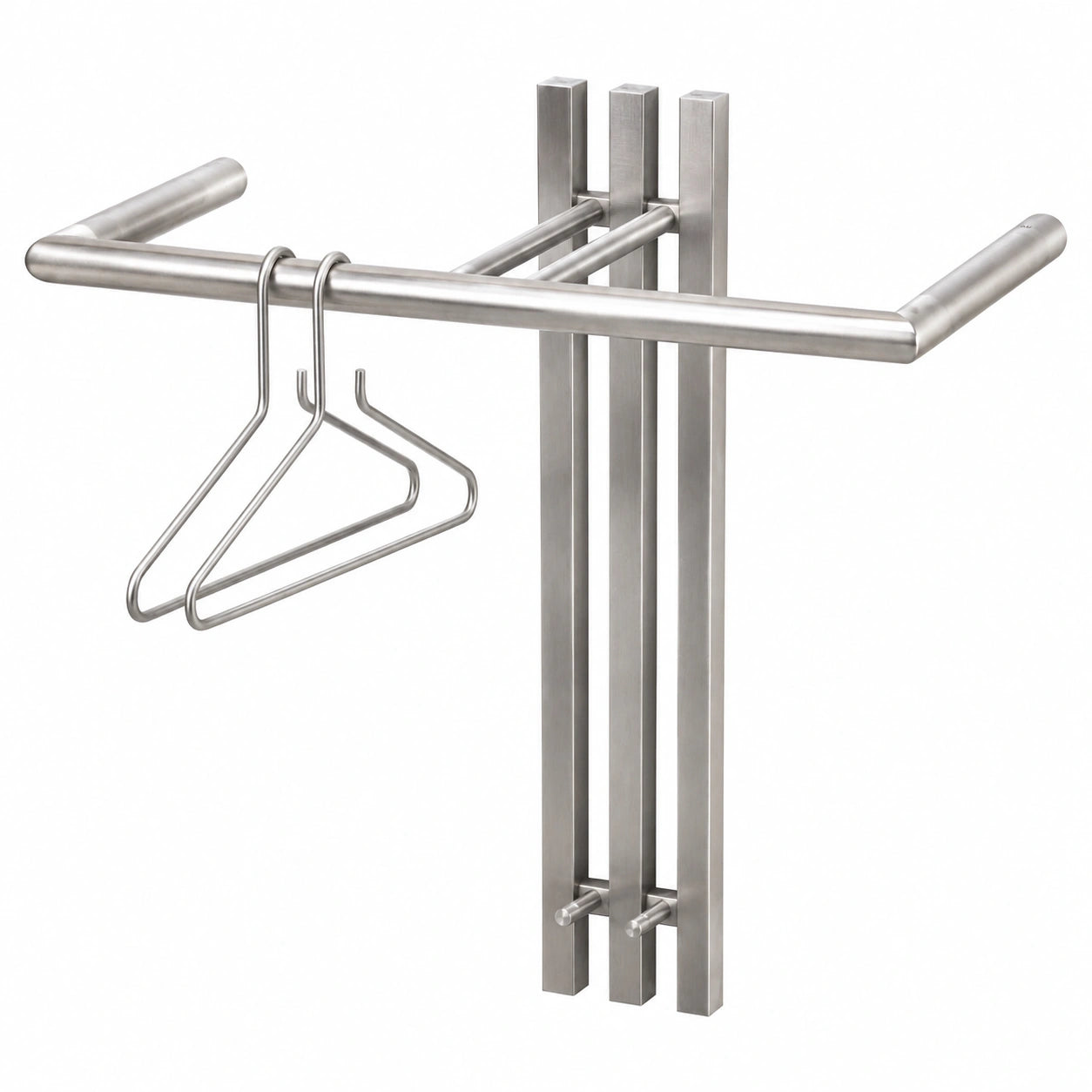Moderne Garderobe aus Edelstahl - SENZA 1