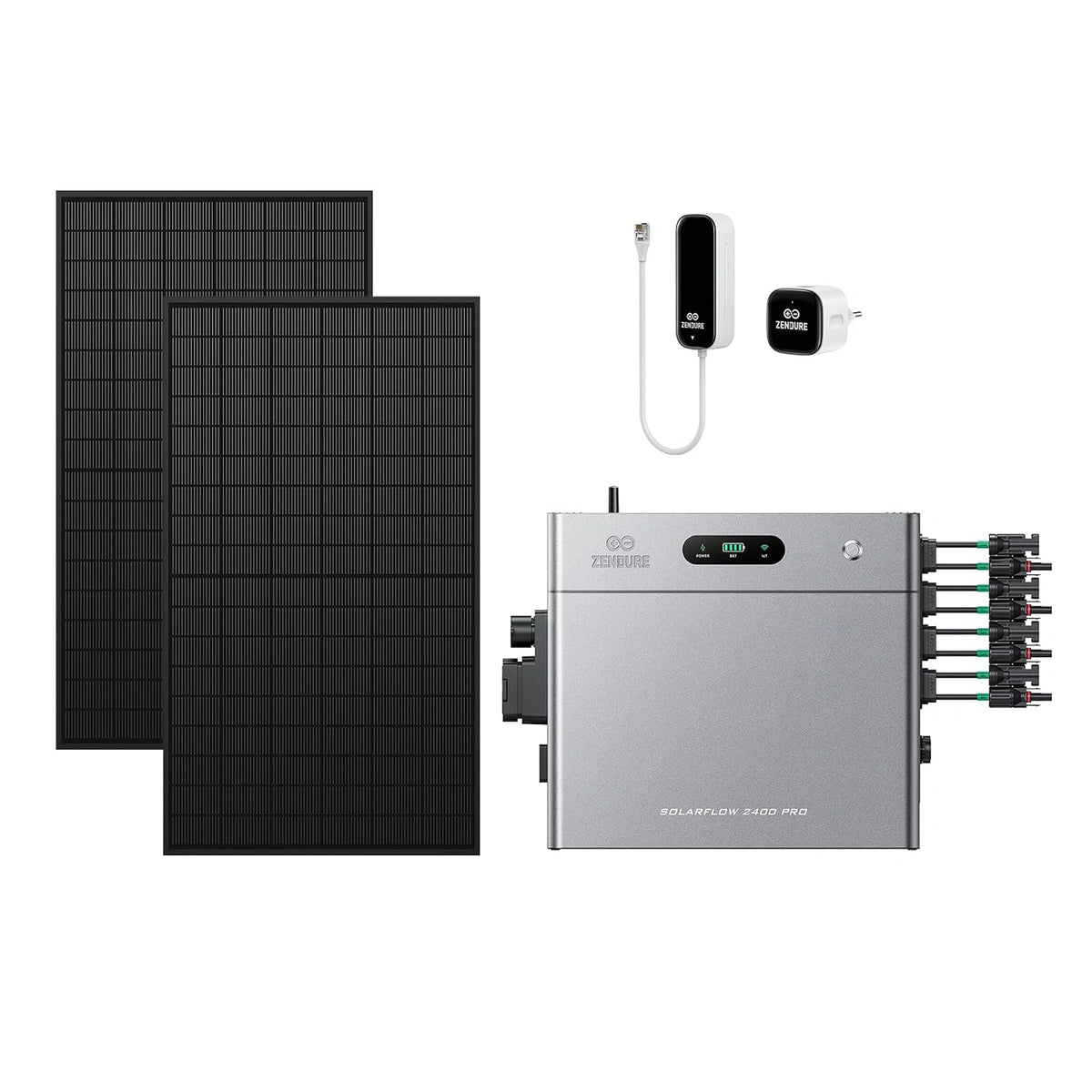 Zendure SF2400Pro Zonne-energie Thuisbatterij 2400W AC, 4800W PV-ingang (3000W DC + 1800W AC), Zonne-energiesysteem voor Balkons Schaalbaar tot