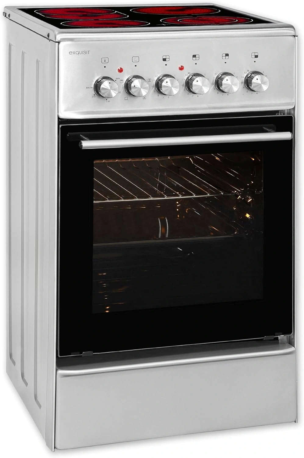 Exquisit Staande fornuis ECM 5-4.1 BZ Inox