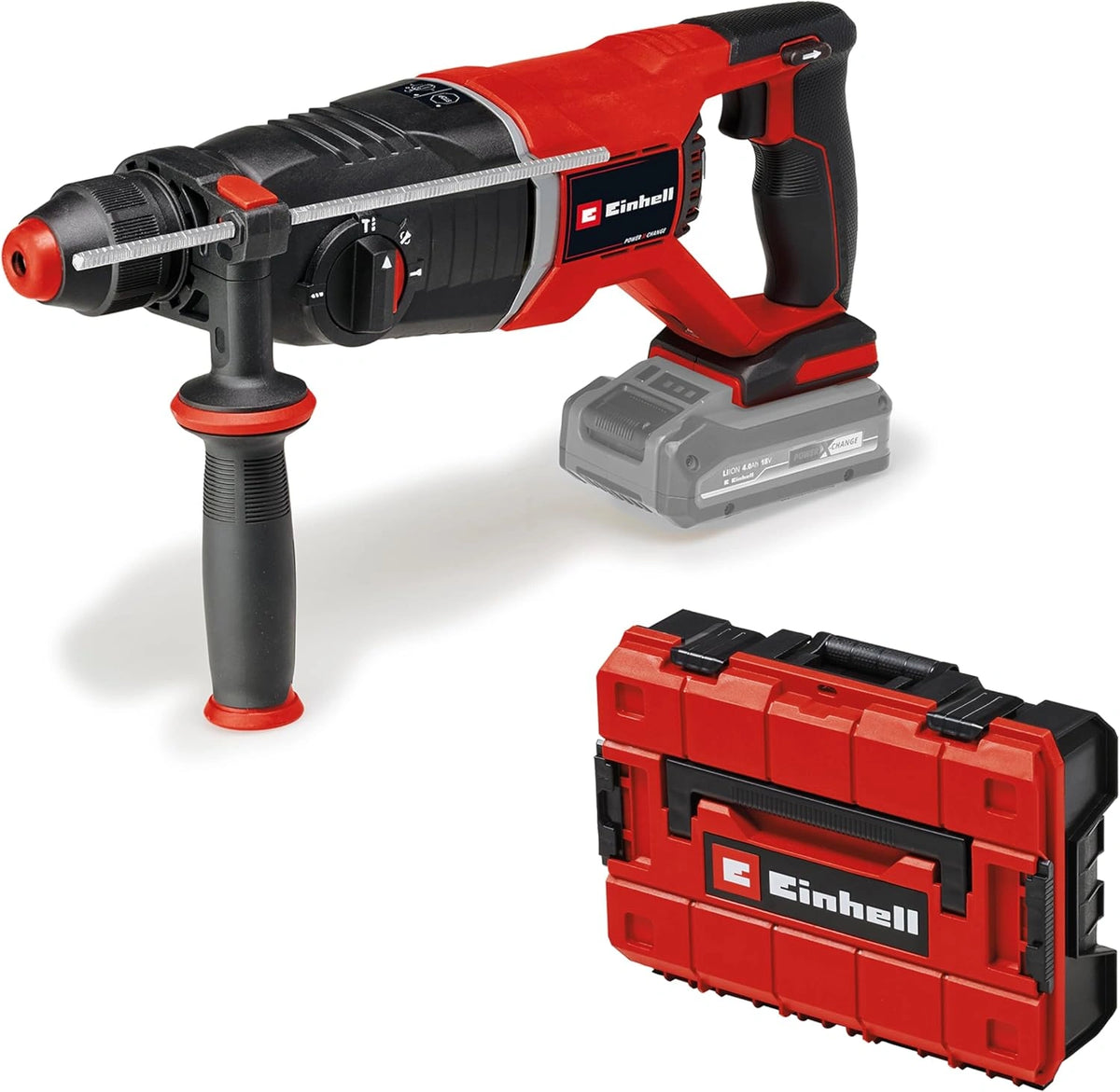 Einhell Professional accu-boorhamer TP-HD 18/26 D Li BL-Solo, zwart