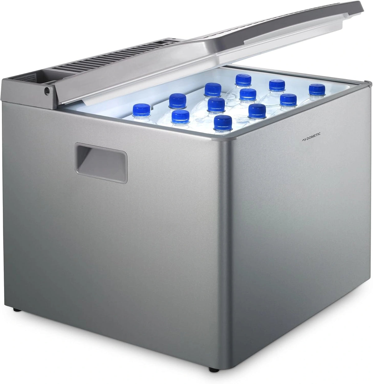 Dometic Combicool Rc 1205 Gc, Geruisloze, Elektrische Absorberende Koelbox Met Ruimte Voor Gaspatroon, 40 Liter, 12 V en 230 V, grijs