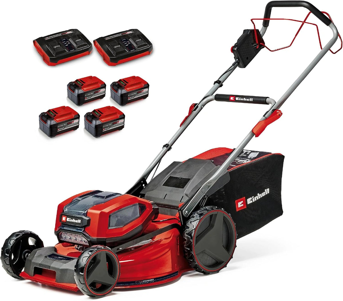 Einhell accugrasmaaier GP-CM 36/52 S Li BL-set, zwart