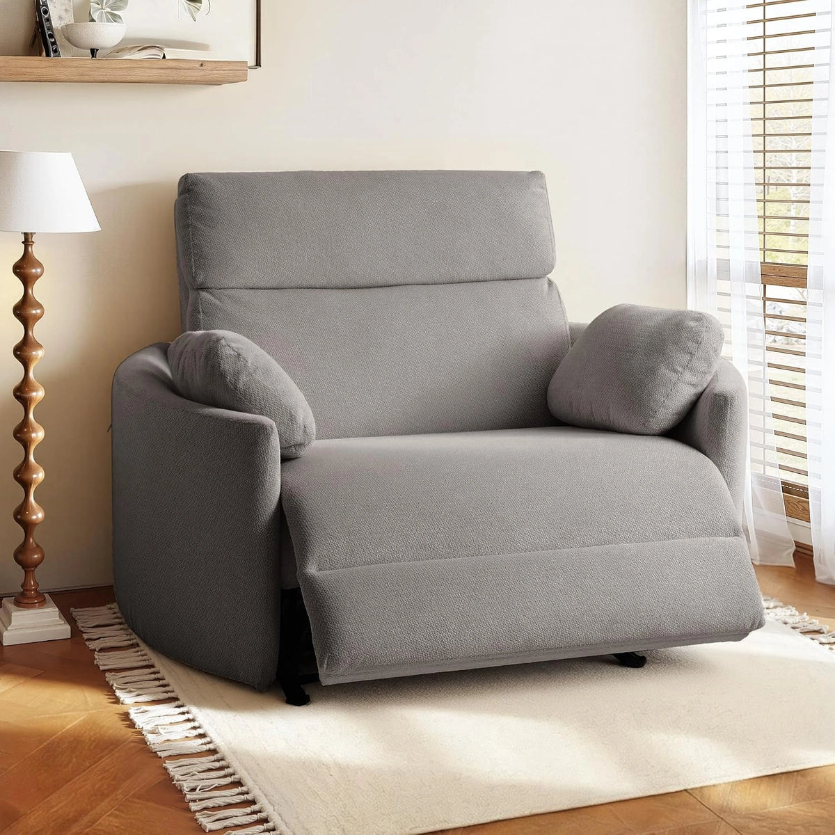 FLEXISPOT Mochi Pro Elektrische Relaxstoel XXL Zero-Wall, Grijs