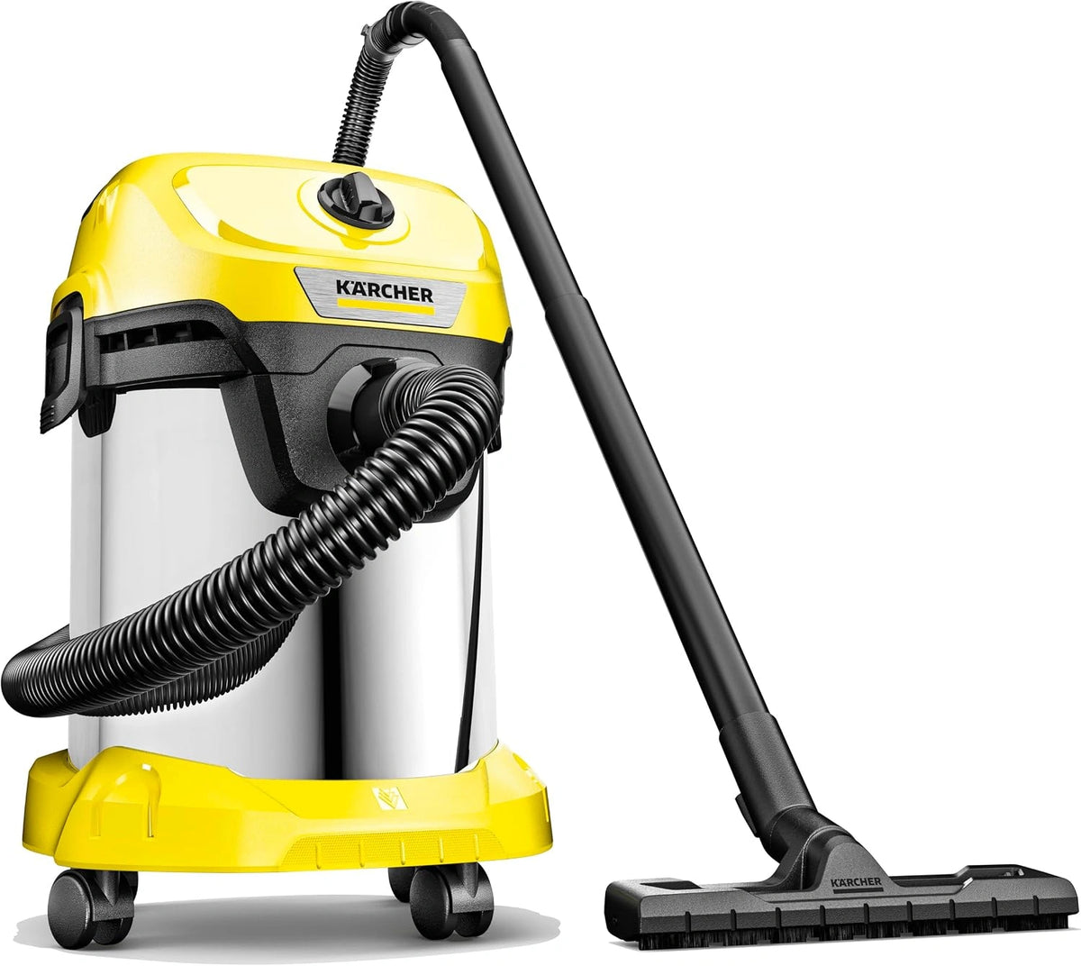 Kärcher nat-/droogzuiger WD 3 S V-17/4/20, inclusief patroonfilter, vliesfilterzak, 1.000 W, 2 m en slangopbergruimte, blaasfunctie