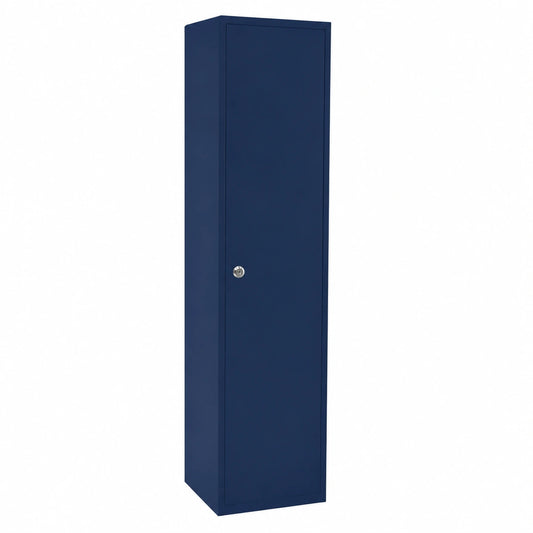 Stahl-Umkleideschrank mit Schloss, 1 Fach & Kleiderstange, 45,7 cm Tiefe, Oxfordblau