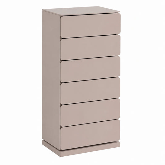 Spinder Design Schuhregal Joey aus Stahl mit 7 drehbaren Fächern, Taupe, 37 x 98,5 x 26 cm