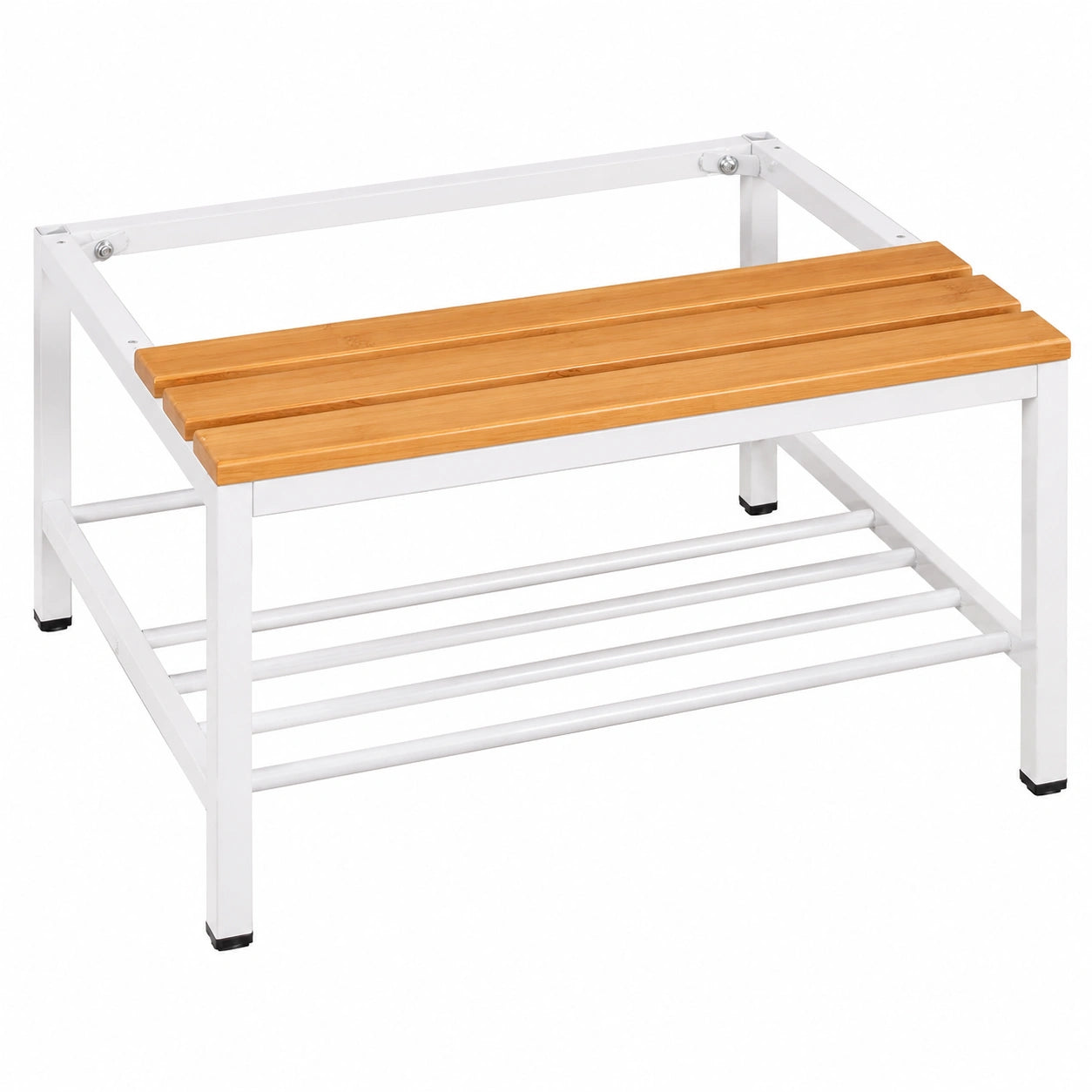 Garderobenbank mit Schuhablage, 60 cm breit, ideal für Umkleideräume