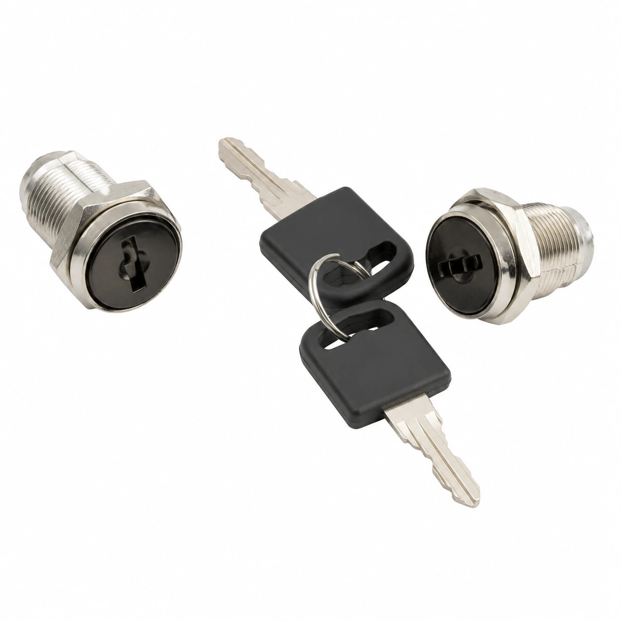 MECOLOR Ersatzschloss für Metallschränke, Cyber Lock CL-2, Set mit 2 Schlüsselschlössern