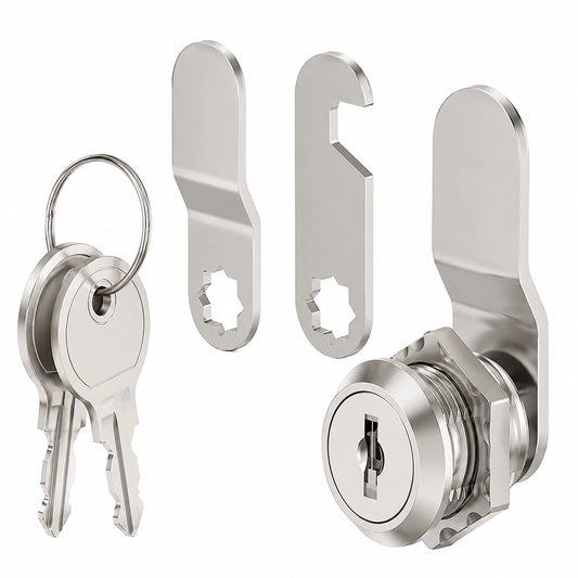 Hochwertiges 16mm Möbelschloss mit Schlüssel für Schubladen und Schränke