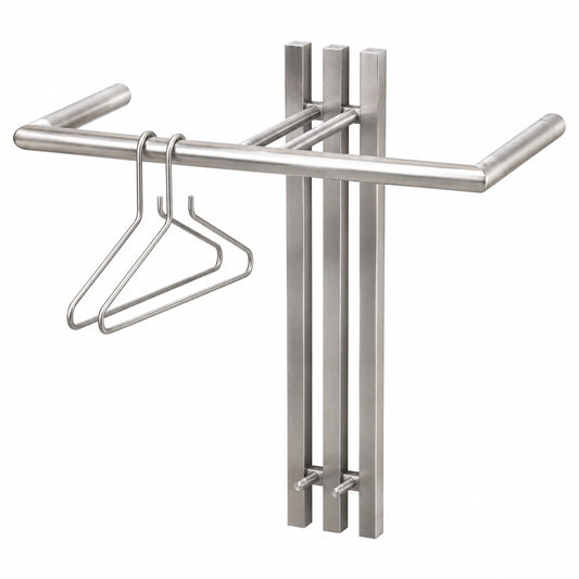 Moderne Garderobe aus Edelstahl - SENZA 1